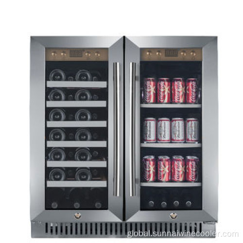 China Wine and Beverage Coolers Compressor Glass Door Refrigerator Supplier